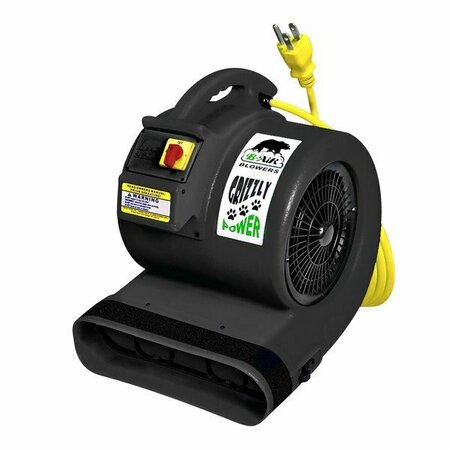 B-AIR GP-1 Grizzly Black 3-Speed Air Mover - 1 hp 157BAGP1BK